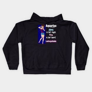 Aquarius Girl Kids Hoodie